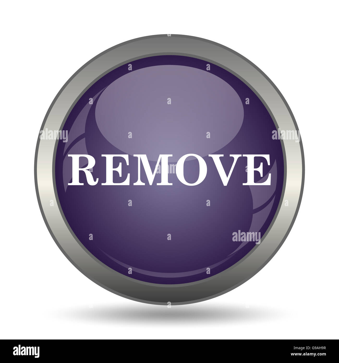 Remove icon. Internet button on white background Stock Photo - Alamy
