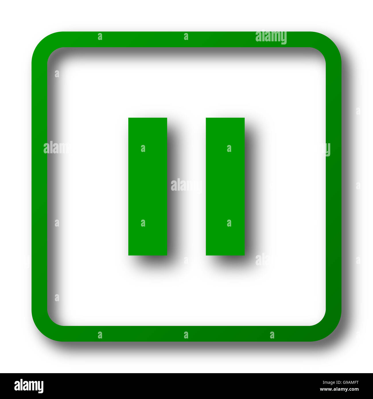 Pause button on a computer hi-res stock photography and images - Alamy