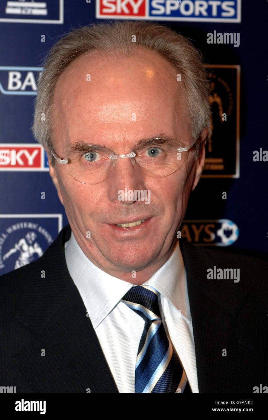 England manager Sven Goran-Eriksson arrives for the Football Writers ...