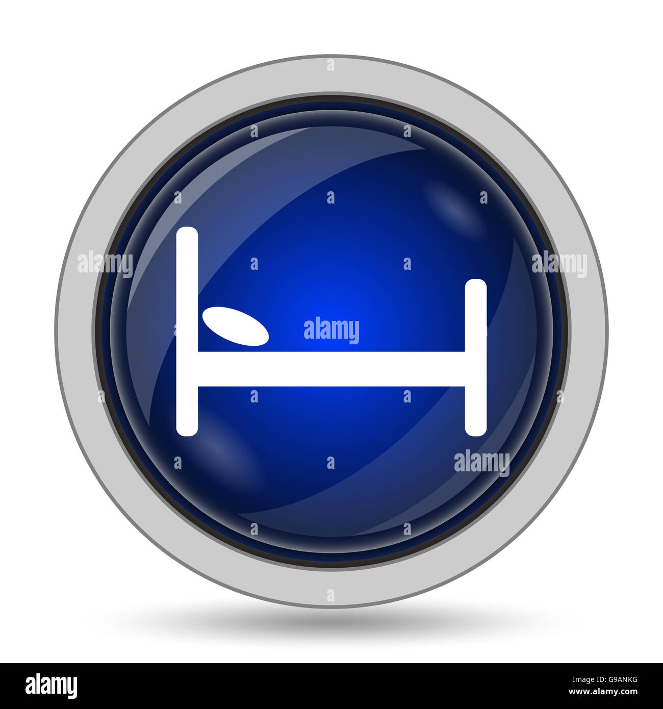 Hotel icon. Internet button on white background Stock Photo - Alamy