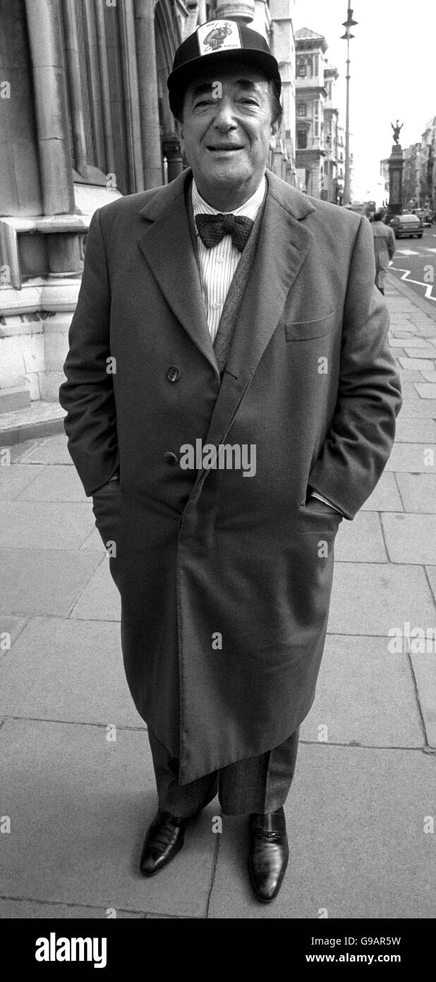 Publisher Robert Maxwell after he won substantial damages and an apology in the High Court for libels against him a recent biography. Stock Photo