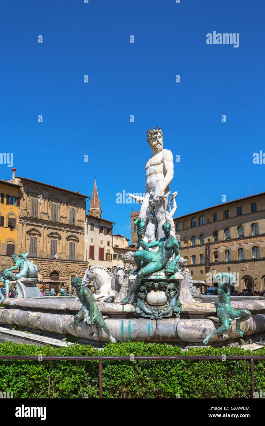 Fountain of Neptune in Florence Stock Photo Alamy