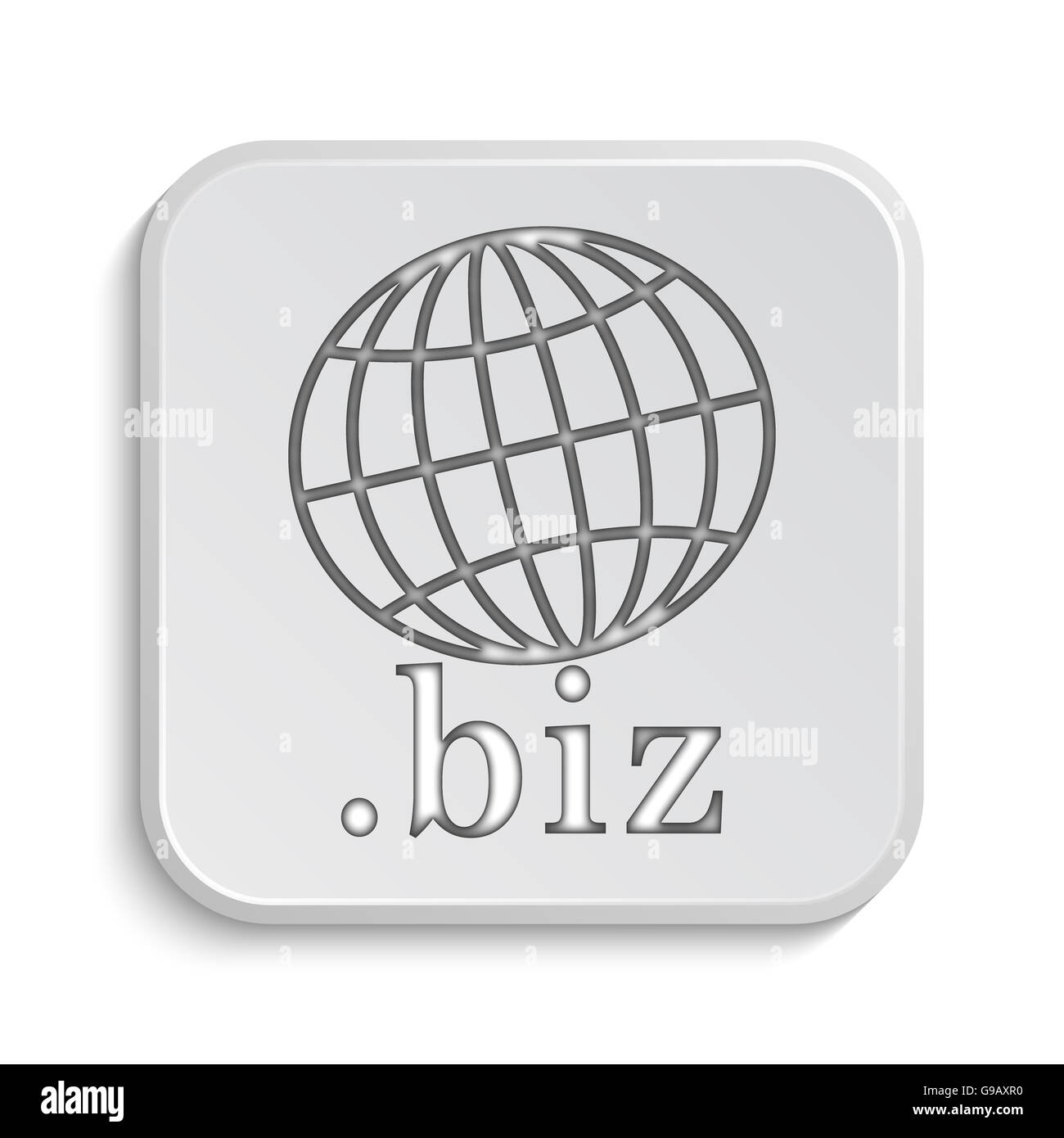 .biz icon. Internet button on white background Stock Photo - Alamy