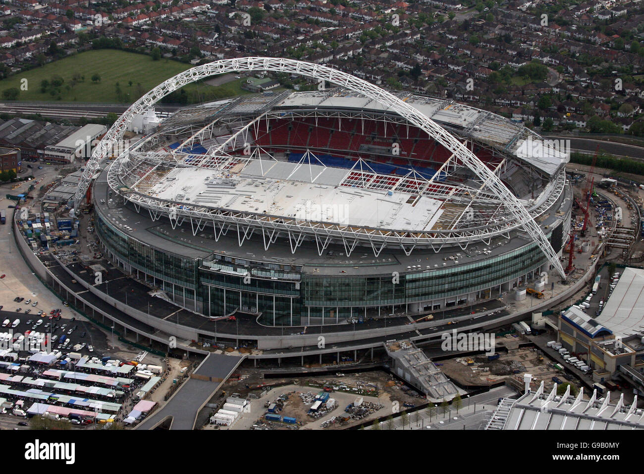 Aerial Views of London Stock Photo