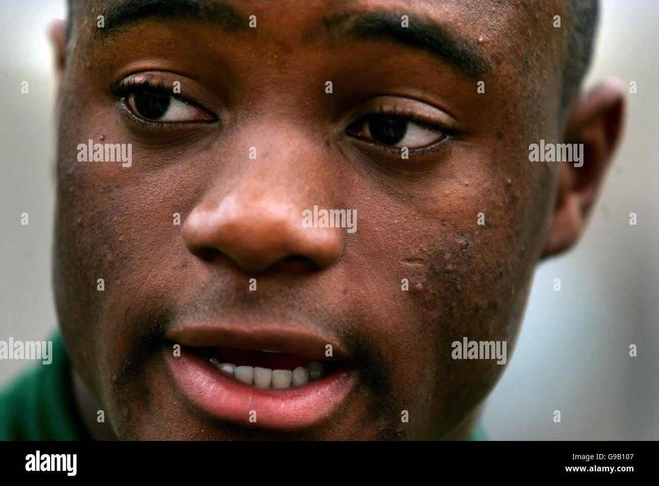 West Ham United captain Nigel Reo-Coker during a press conference at the Chadwell Heath Training Ground, London. Stock Photo