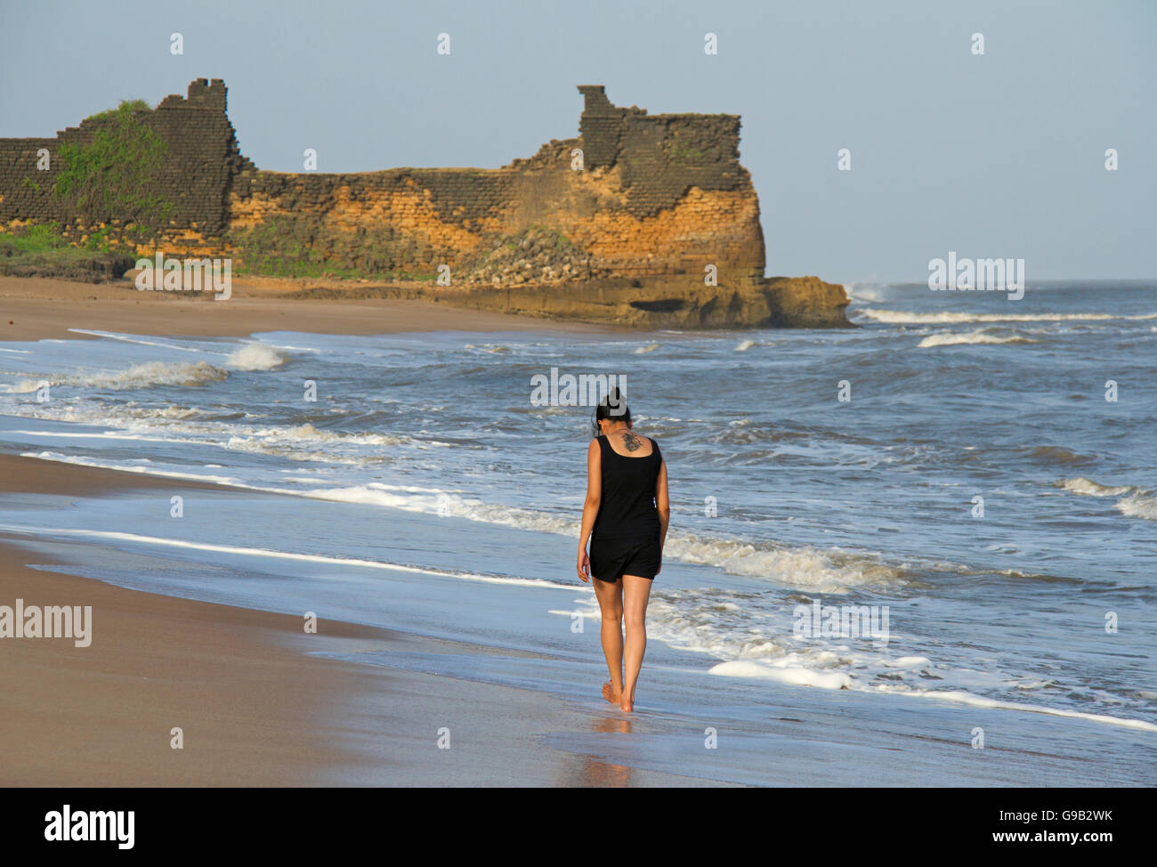 Indian woman walking barefoot hi-res stock photography and images - Alamy