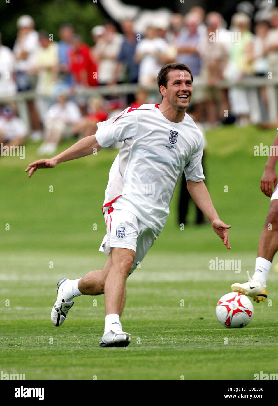 England's Michael Owen during a training session at Vale Do Lobo, Algarve, Portugal. Stock Photo