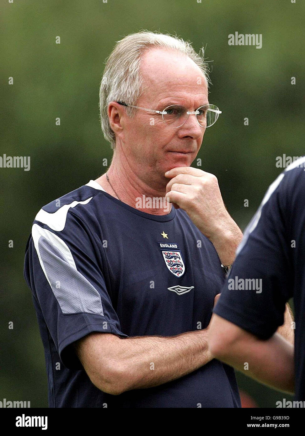 England manager Sven Goran Eriksson overlooks a training session at ...