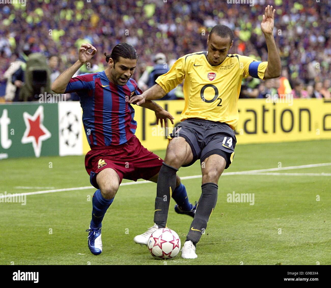 Soccer - UEFA Champions League - Final - Barcelona v Arsenal - Stade de France Stock Photo