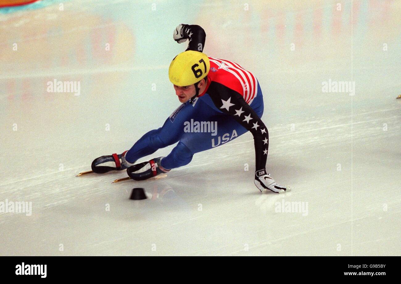 Speed Skating 2000 World Short Track Championships Sheffield Stock