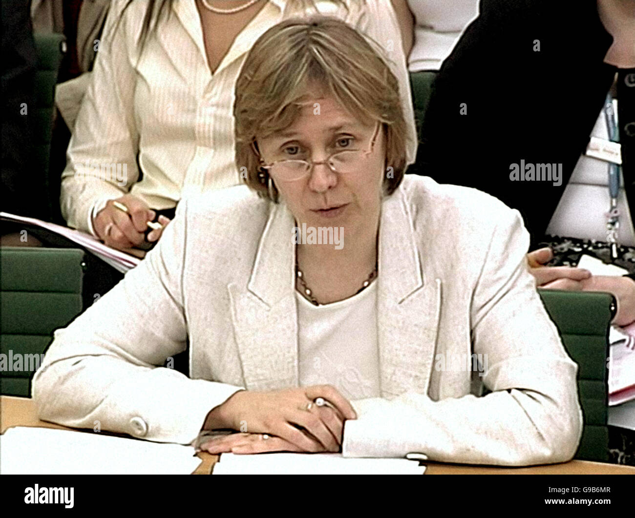 Lin Homer, Director General of the Immigration and Nationality Directorate answering questions from the House of Commons Home Affairs Committee at Westminster. Stock Photo