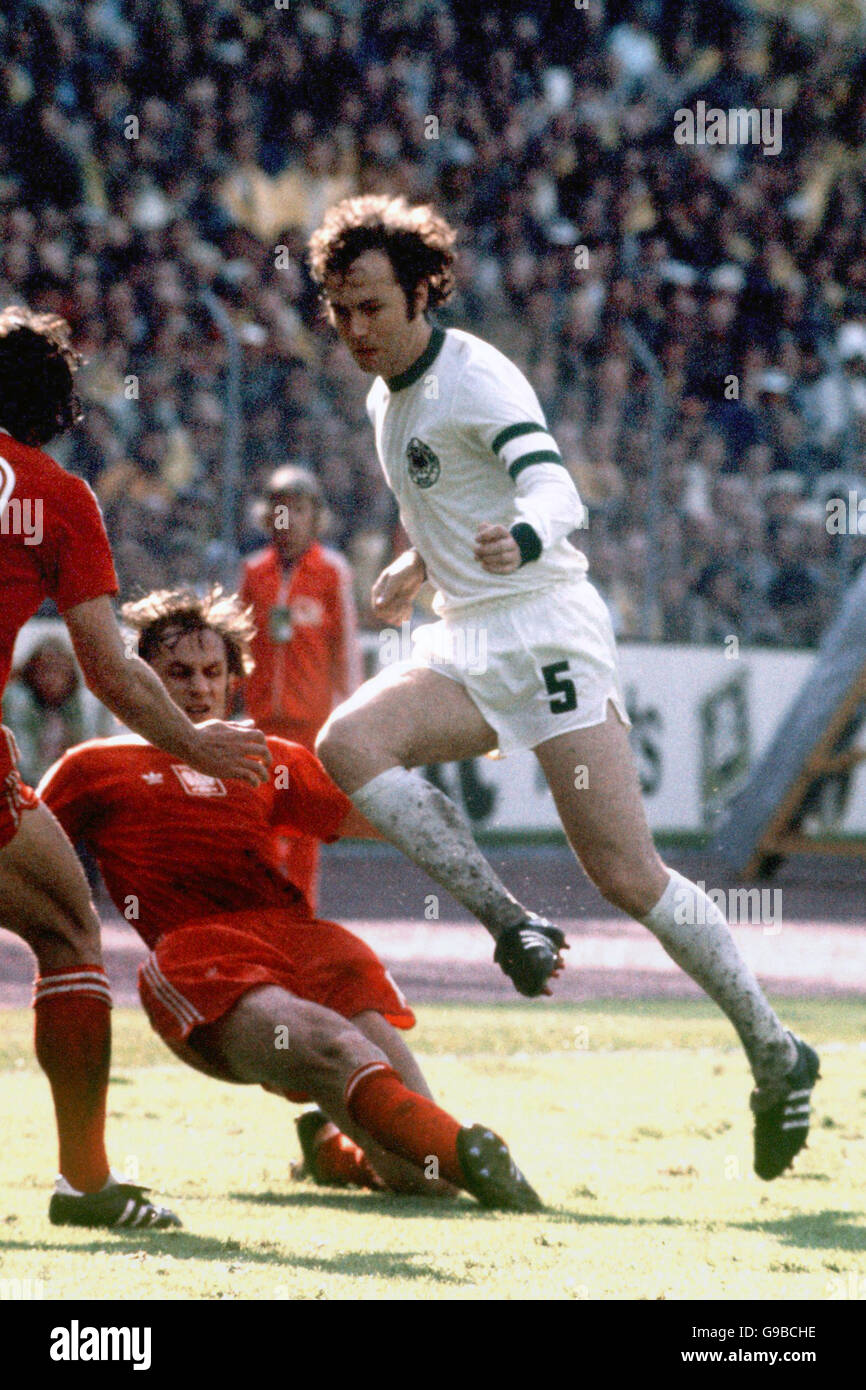 Soccer - World Cup 1974 West Germany - Second Round - West Germany v Poland - Waldstadion, Frankfurt Stock Photo