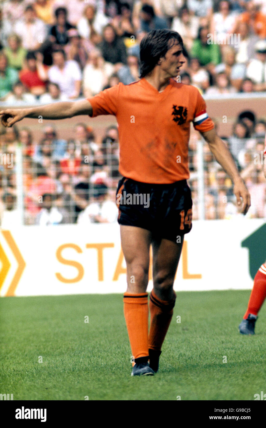 Soccer - World Cup West Germany 74 - Group Three - Holland v Bulgaria.  Johan Cruyff, Holland Stock Photo - Alamy