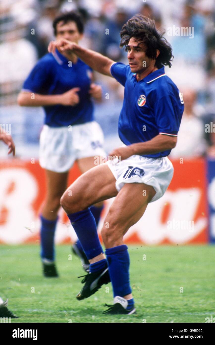 Soccer - Friendly - Italy v West Germany. Bruno Conti, Italy Stock Photo