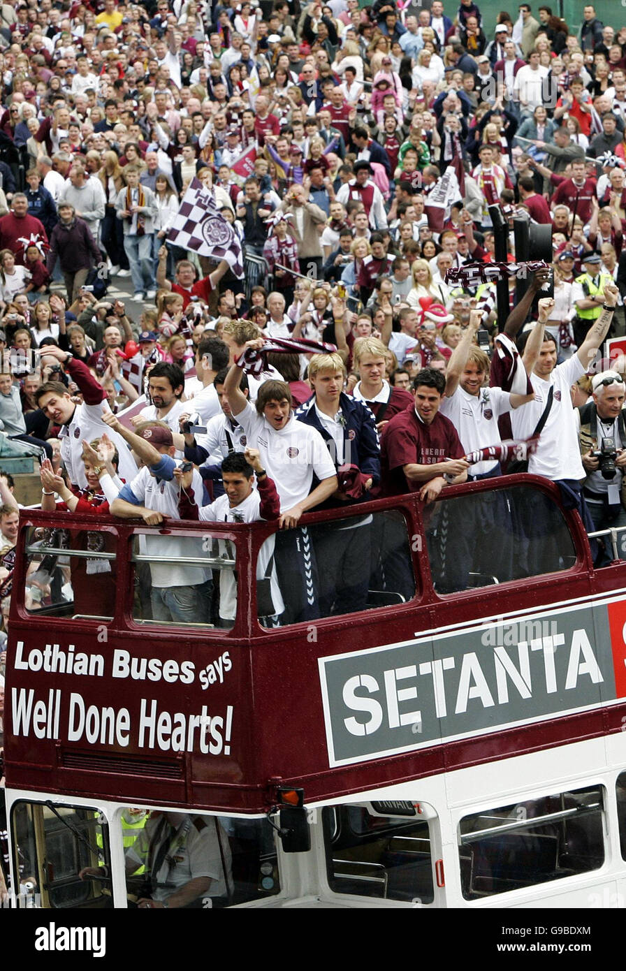 SOCCER Parade Hearts Stock Photo Alamy