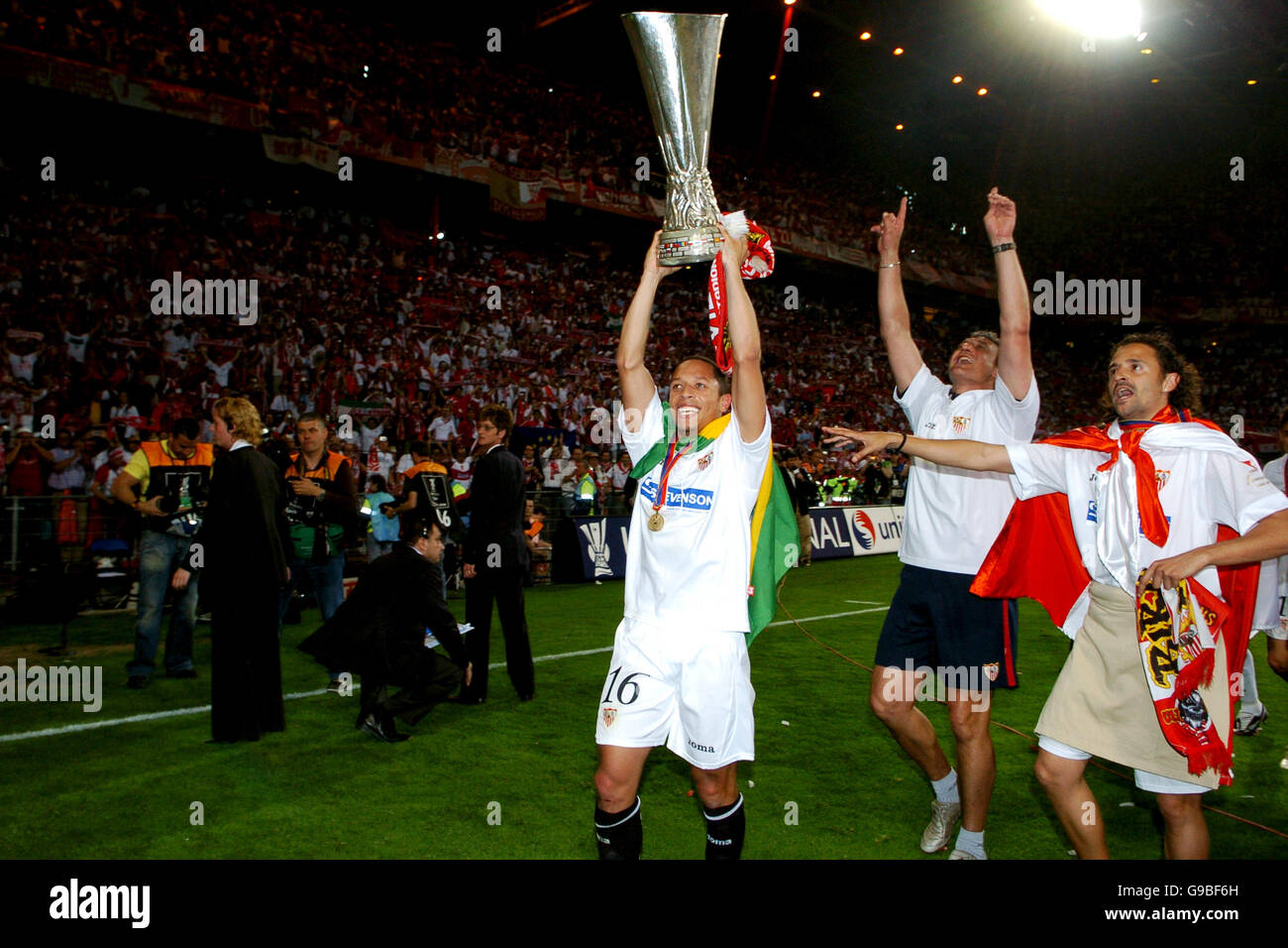 Drapeau XL Finale Super Coupe UEFA 2006 - Séville Vs Milan, Monaco, 145x100cm