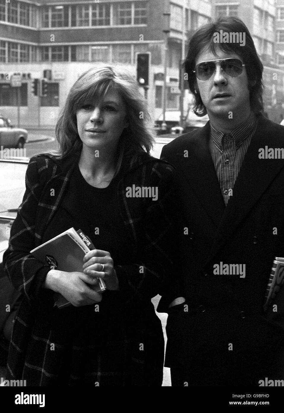 Marianne faithfull husband ian brierley Black and White Stock Photos