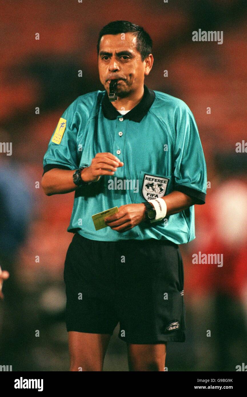 Soccer CONCACAF Gold Cup 2000 Semi Final Peru v Colombia Stock