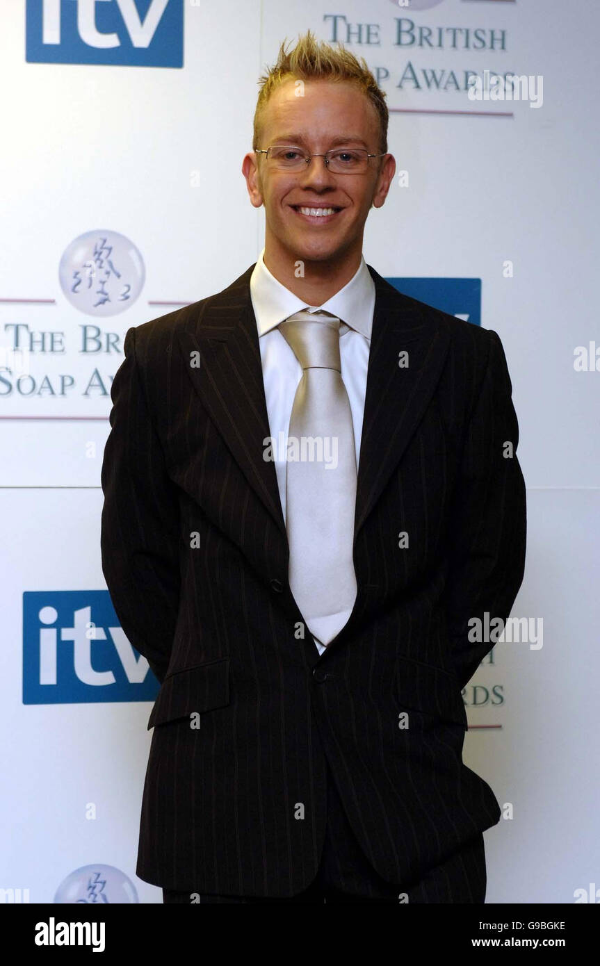 SHOWBIZ SoapsBoards. Daniel Whiston at the British Soap Awards, from the BBC Television Centre, west London. Stock Photo