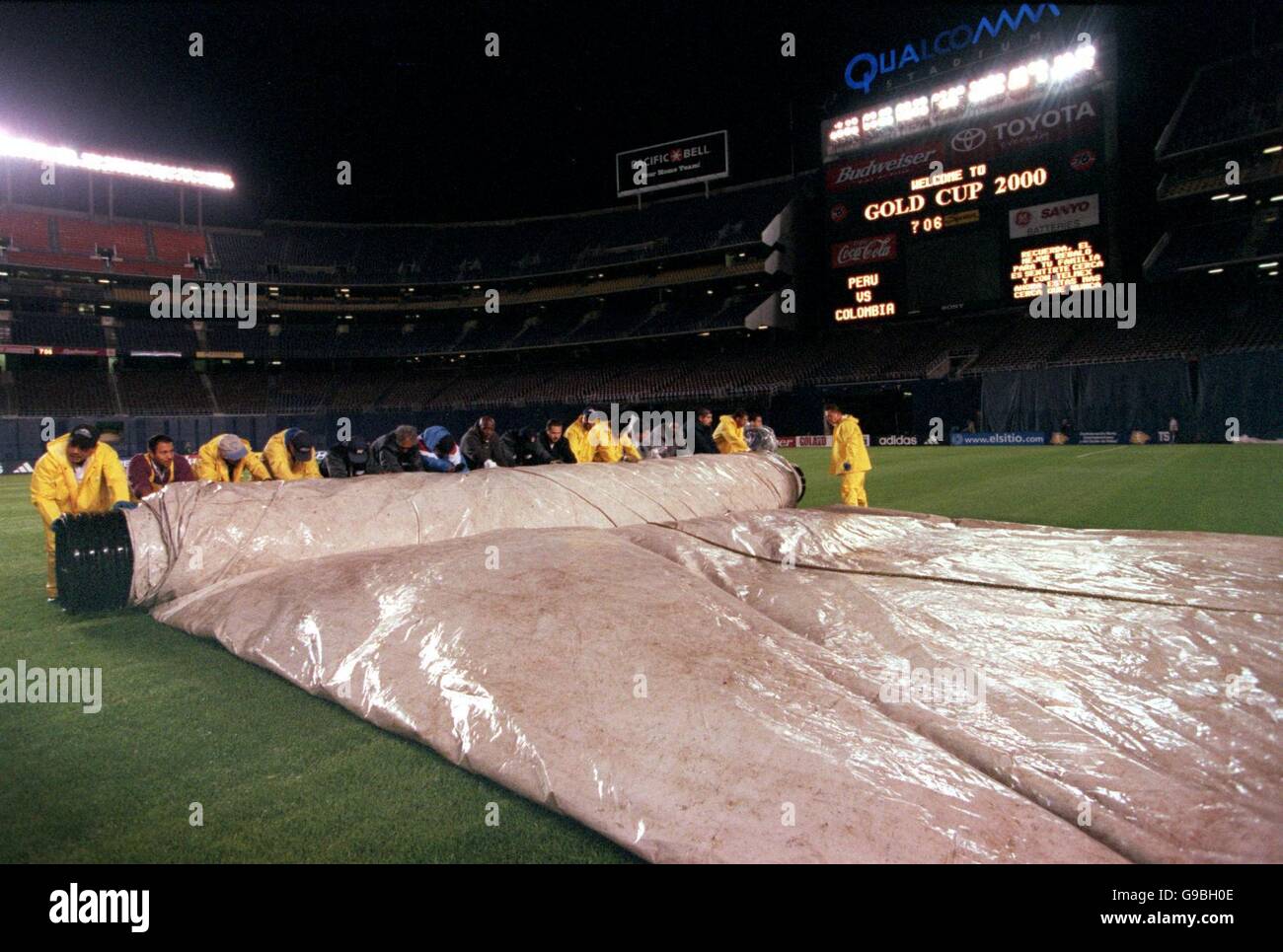Soccer CONCACAF Gold Cup 2000 Semi Final Colombia v Peru Stock