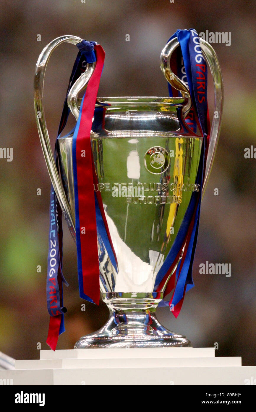 Uefa Champions League Trophy Coupe Des Stock Photo 1517530190