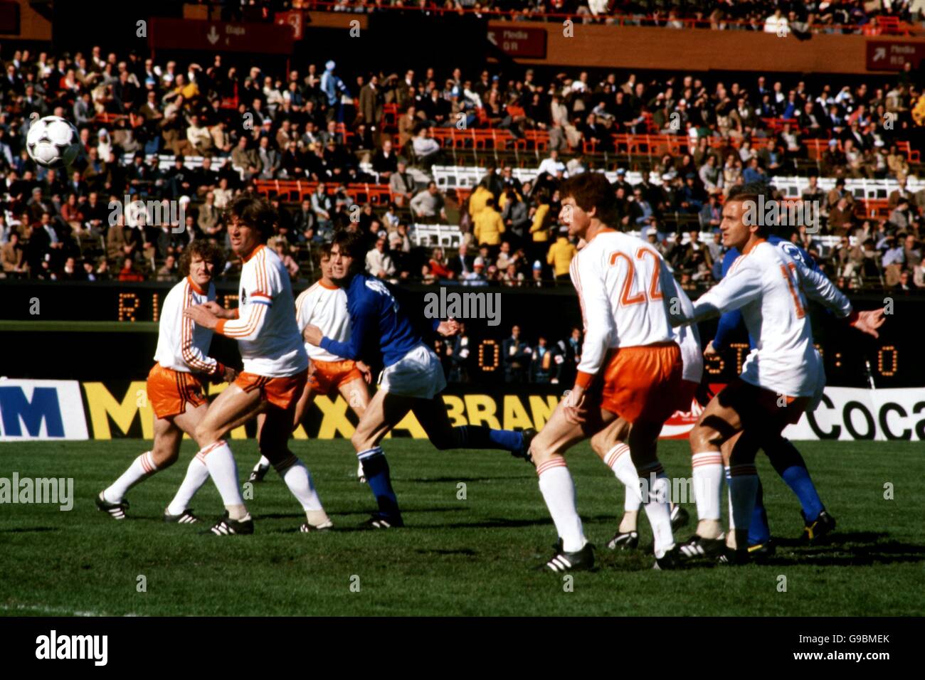 Soccer World Cup Argentina 1978 Group A Italy v Holland Stock