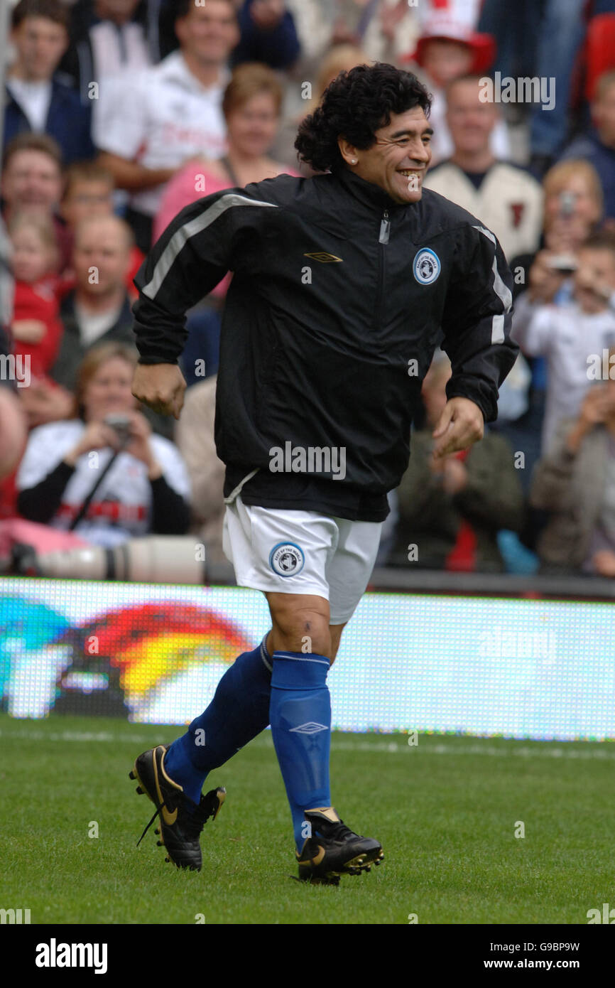 maradona soccer aid