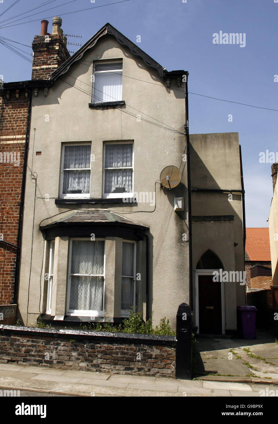 The building in Hartington Road, West Derby containing the flat where