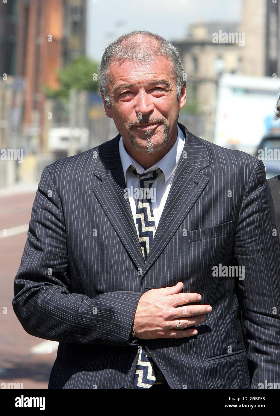 Roger McCallum, father of Michael McCallum, leaves Belfast Coroner's