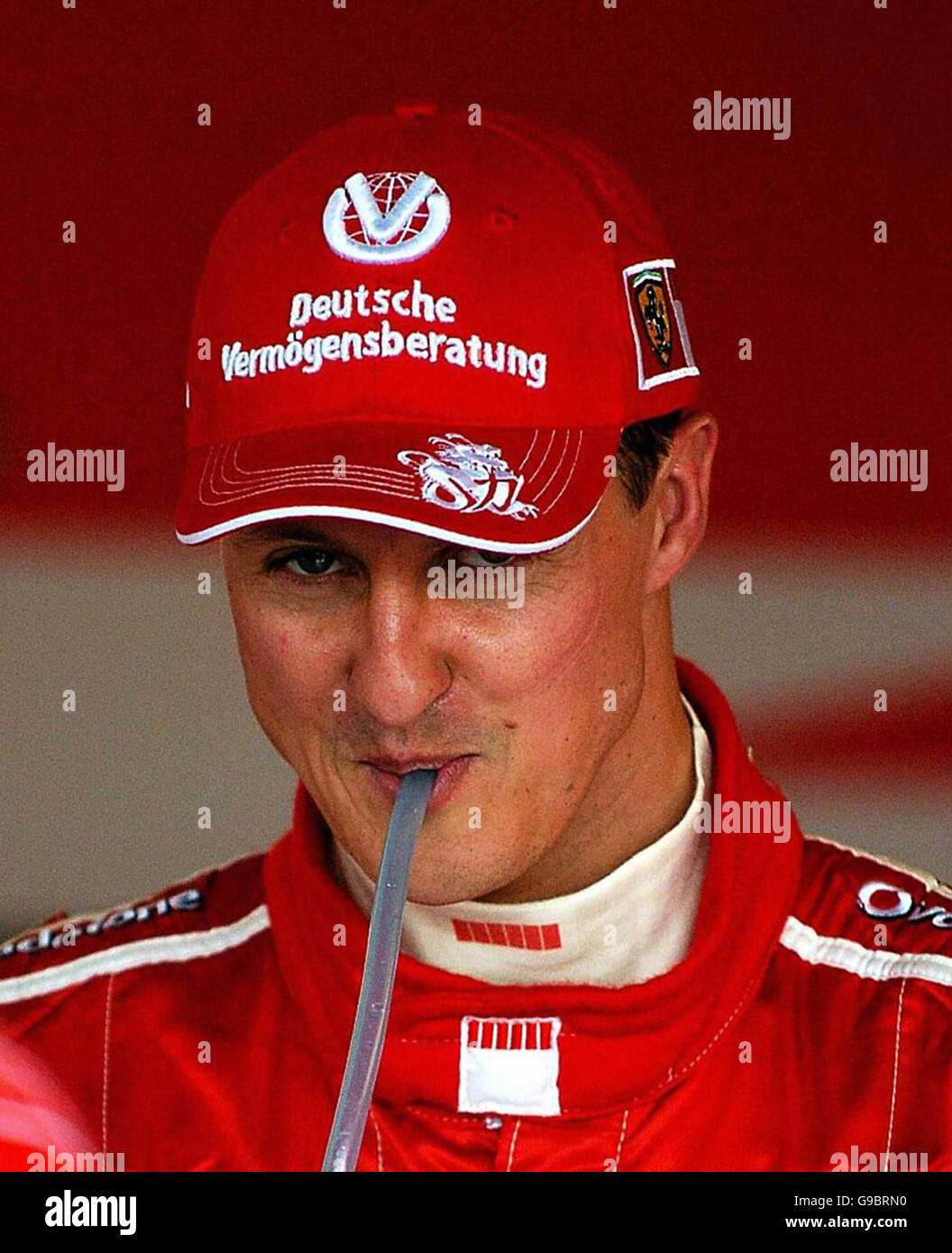 AUTO Silverstone. Ferrari's Michael Schumacher after the second