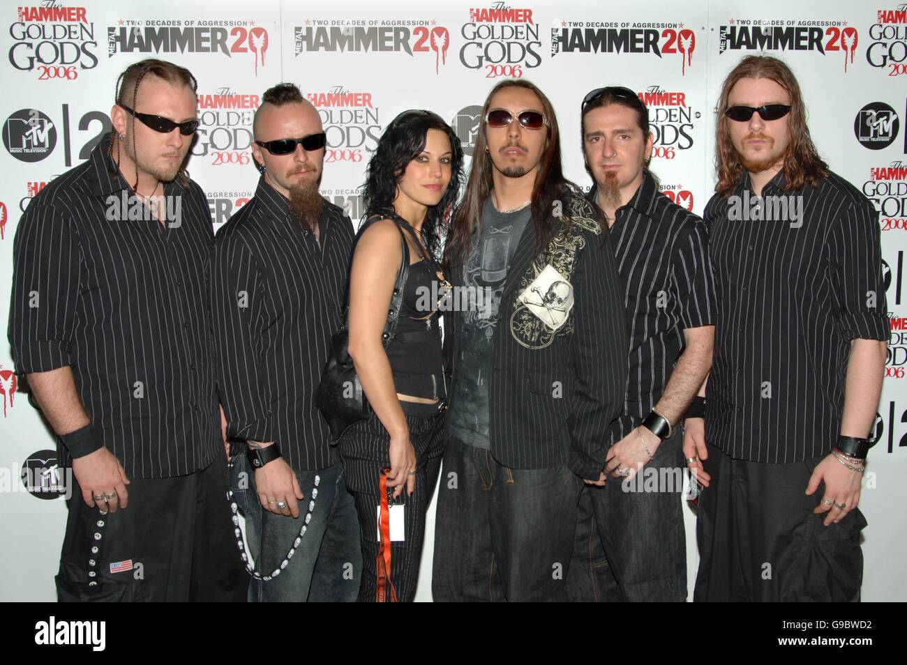 Lacuna coil arrive for the metal hammer golden gods awards hi-res stock  photography and images - Alamy