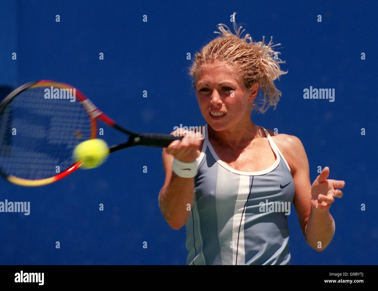 Tennis - Ford Australian Open - Melbourne Park - Women's Singles - Second Round - Kristina Brandi v Amanda Coetzer. Amanda Coetzer in action Stock Photo
