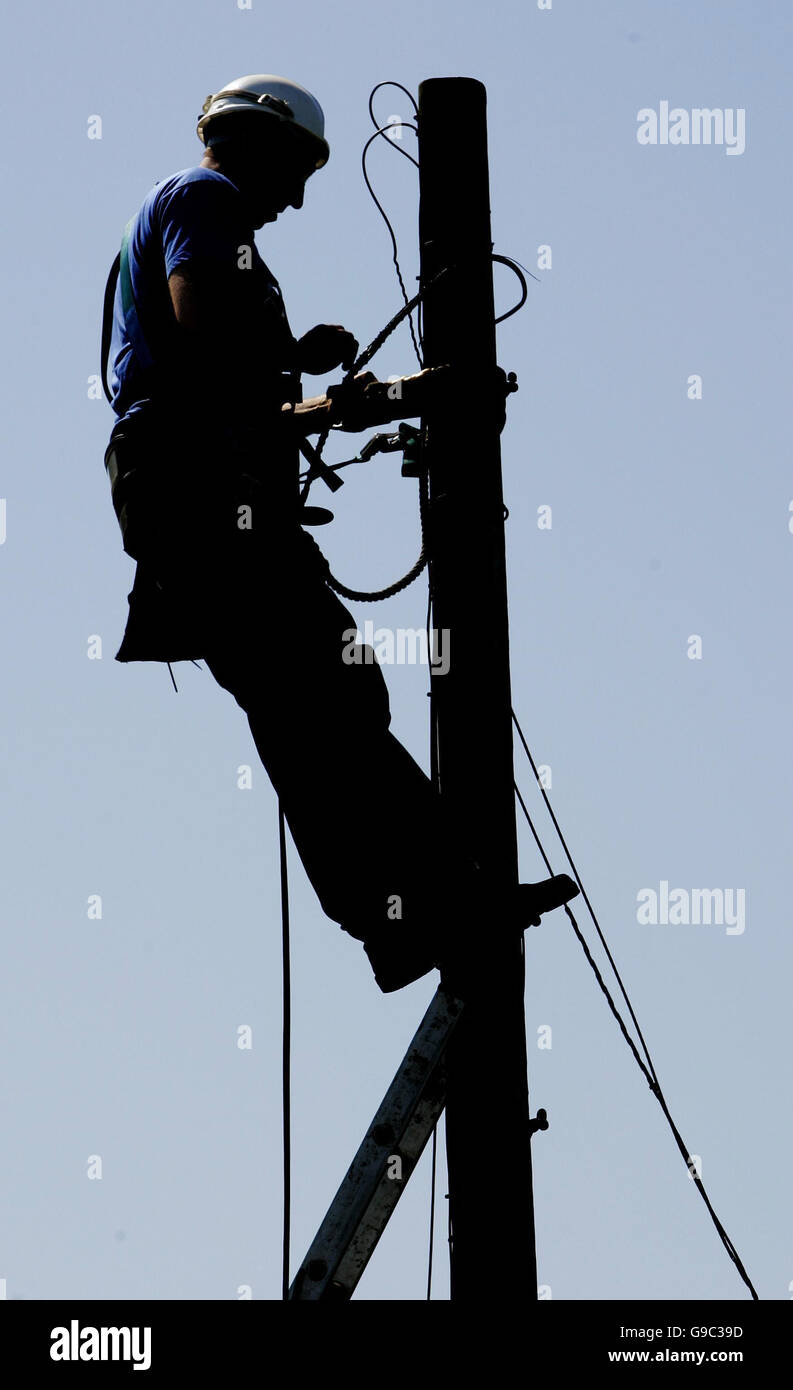 Generic stock picture of British BT engineers at work