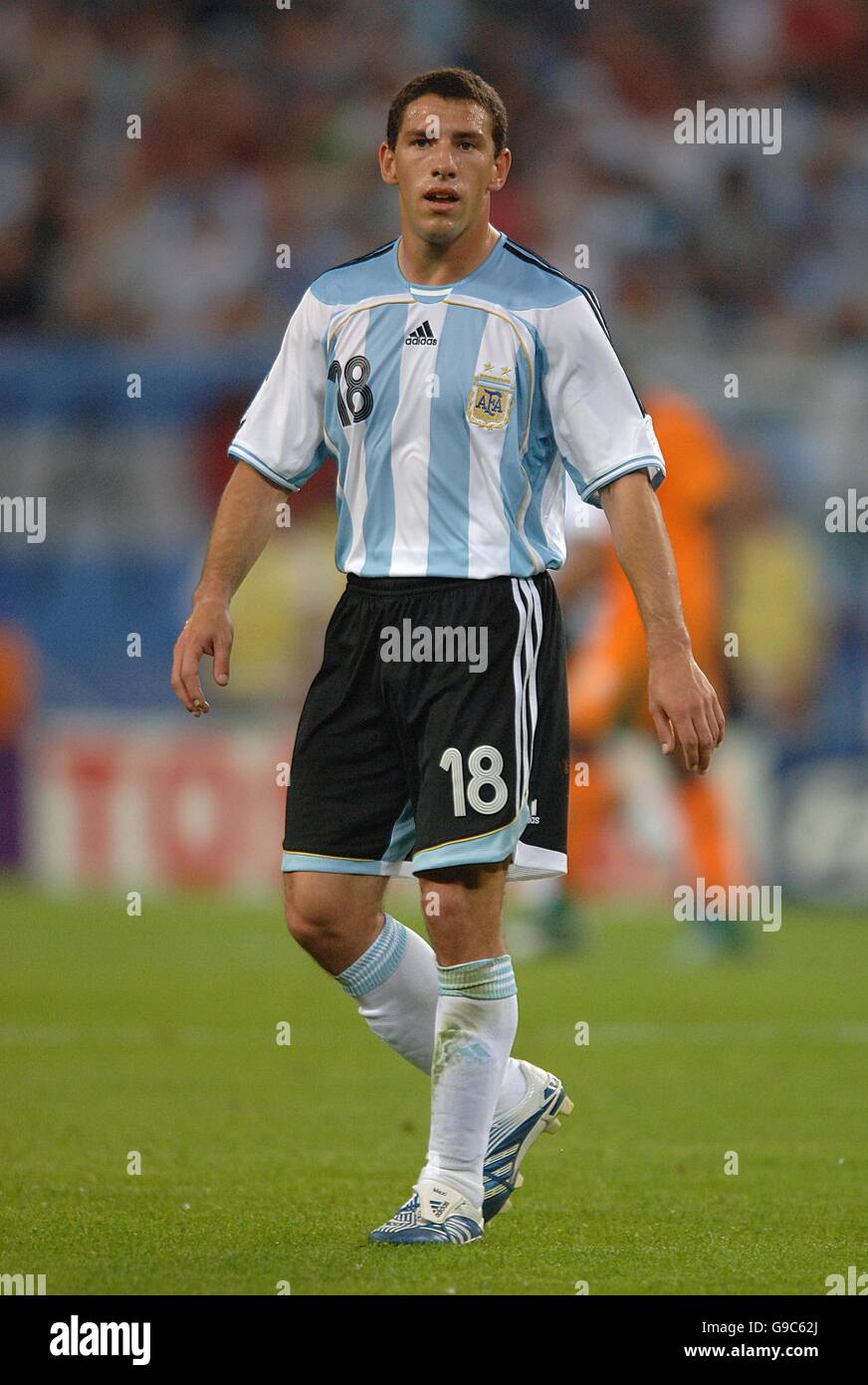 Soccer - 2006 FIFA World Cup Germany - Group C - Argentina v Ivory Coast - AOL Arena. Rodriguez Maxi, Argentina Stock Photo