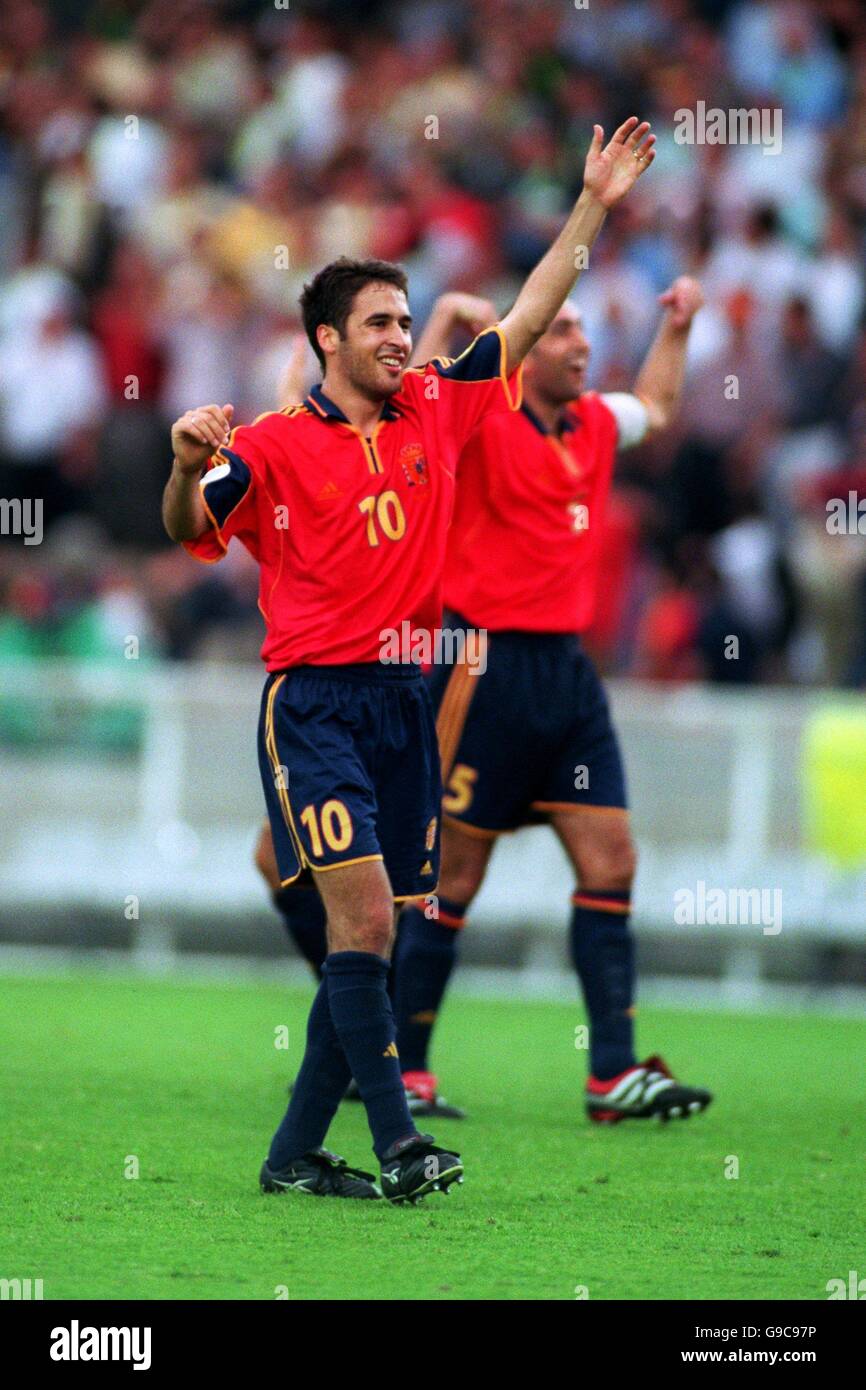 Soccer - Euro 2000 - Group C - Yugoslavia v Spain. Spain's Raul