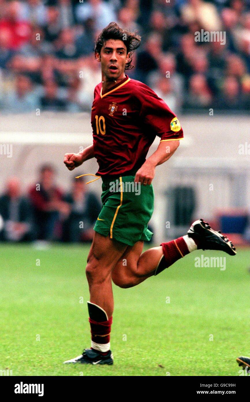 Rare ! Jersey maillot Football Rui Costa Portugal Euro 2000 Patch Official