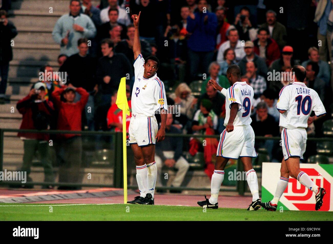 Soccer - Euro 2000 - Semi Final - France v Portugal Stock Photo