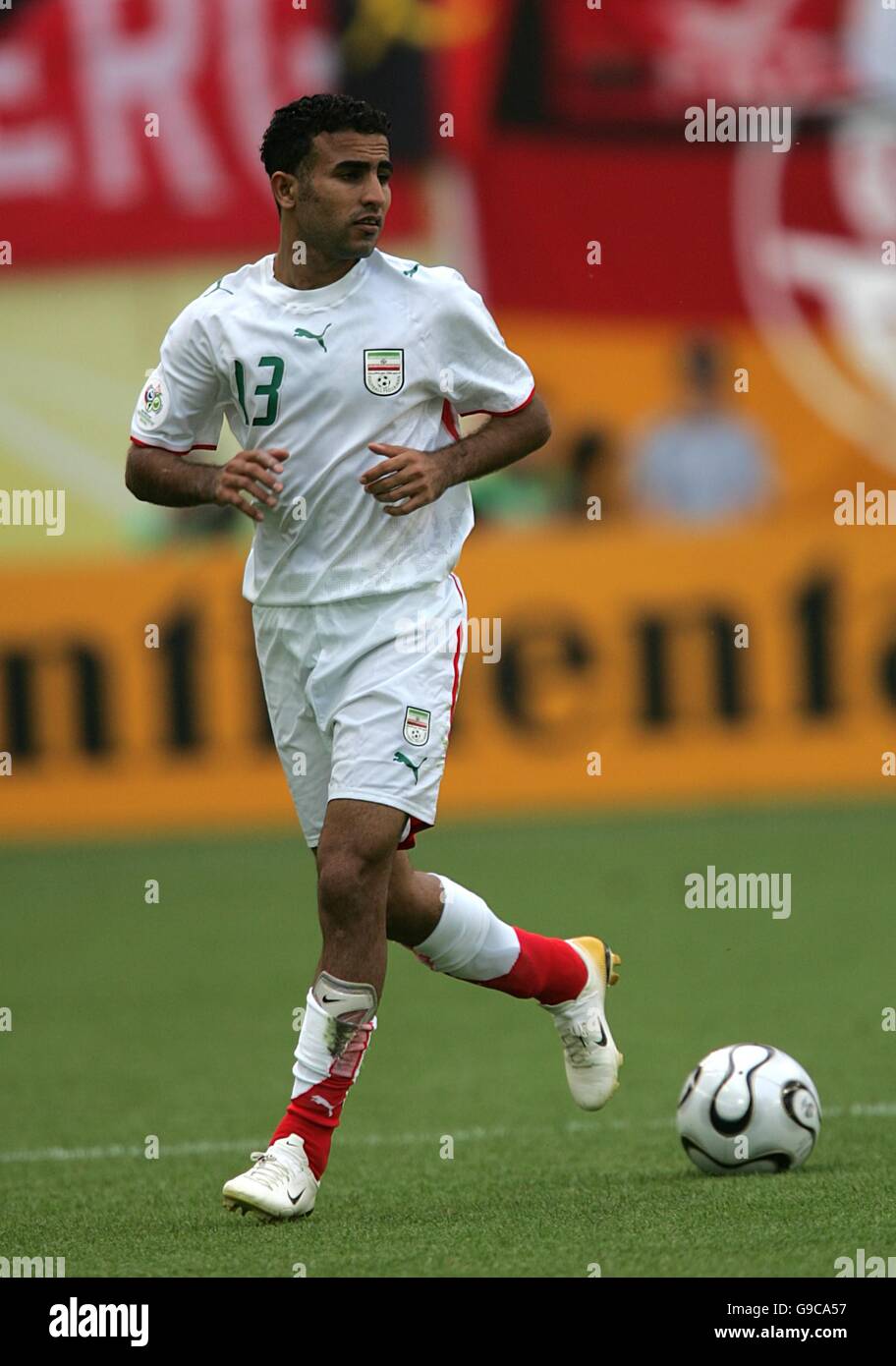 Soccer - 2006 FIFA World Cup Germany - Group D - Iran v Angola -  Zentralstadion. Hossein Kaabi, Iran Stock Photo - Alamy