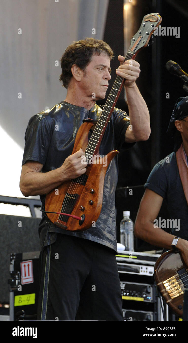 Lou reed on stage isle wight festival seaclose park hi-res stock ...