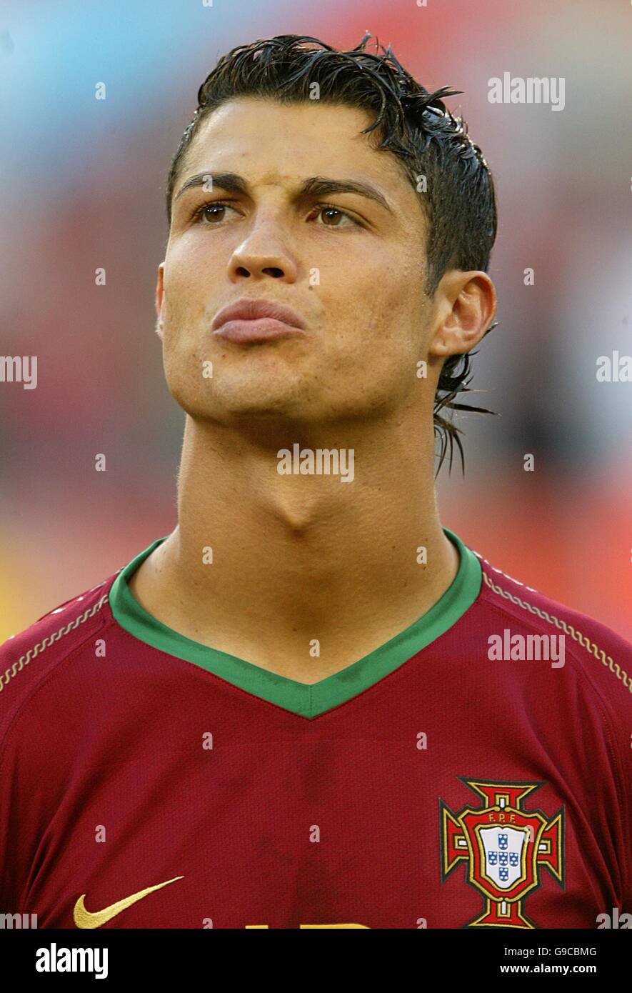 Soccer - 2006 FIFA World Cup Germany - Group D - Angola v Portugal - RheinEnergieStadion. Cristiano Ronaldo, Portugal Stock Photo