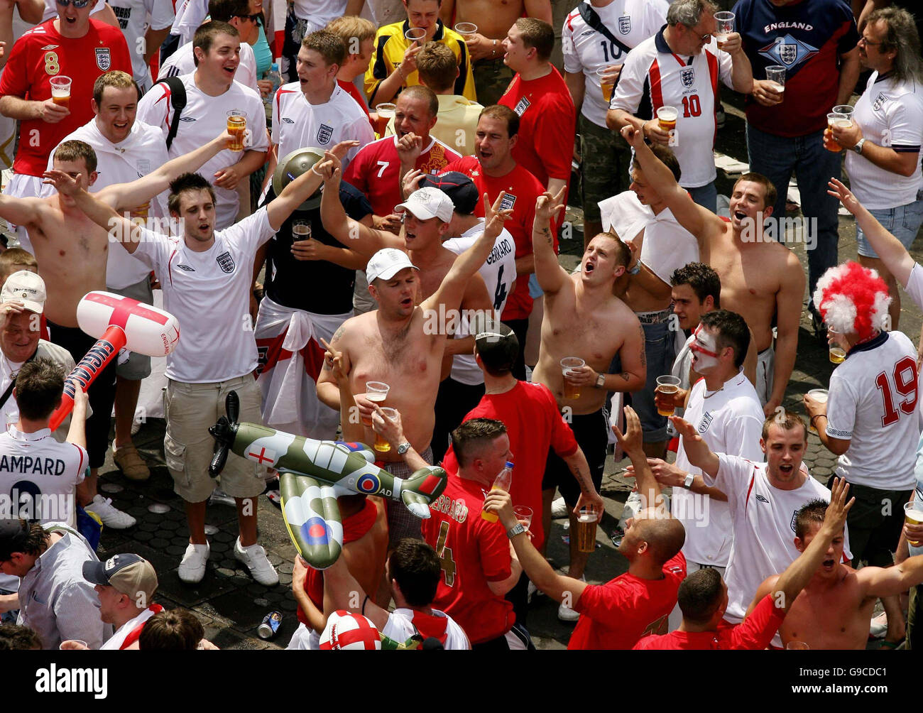 England fans in nuremberg hi-res stock photography and images