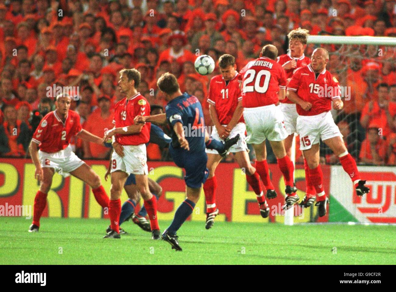 Soccer - Euro 2000 - Group D - Denmark v Holland Stock Photo