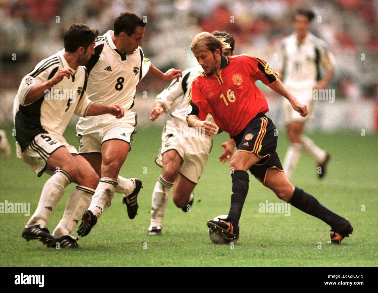 Soccer Euro 2000 Group C Slovenia V Spain Stock Photo Alamy