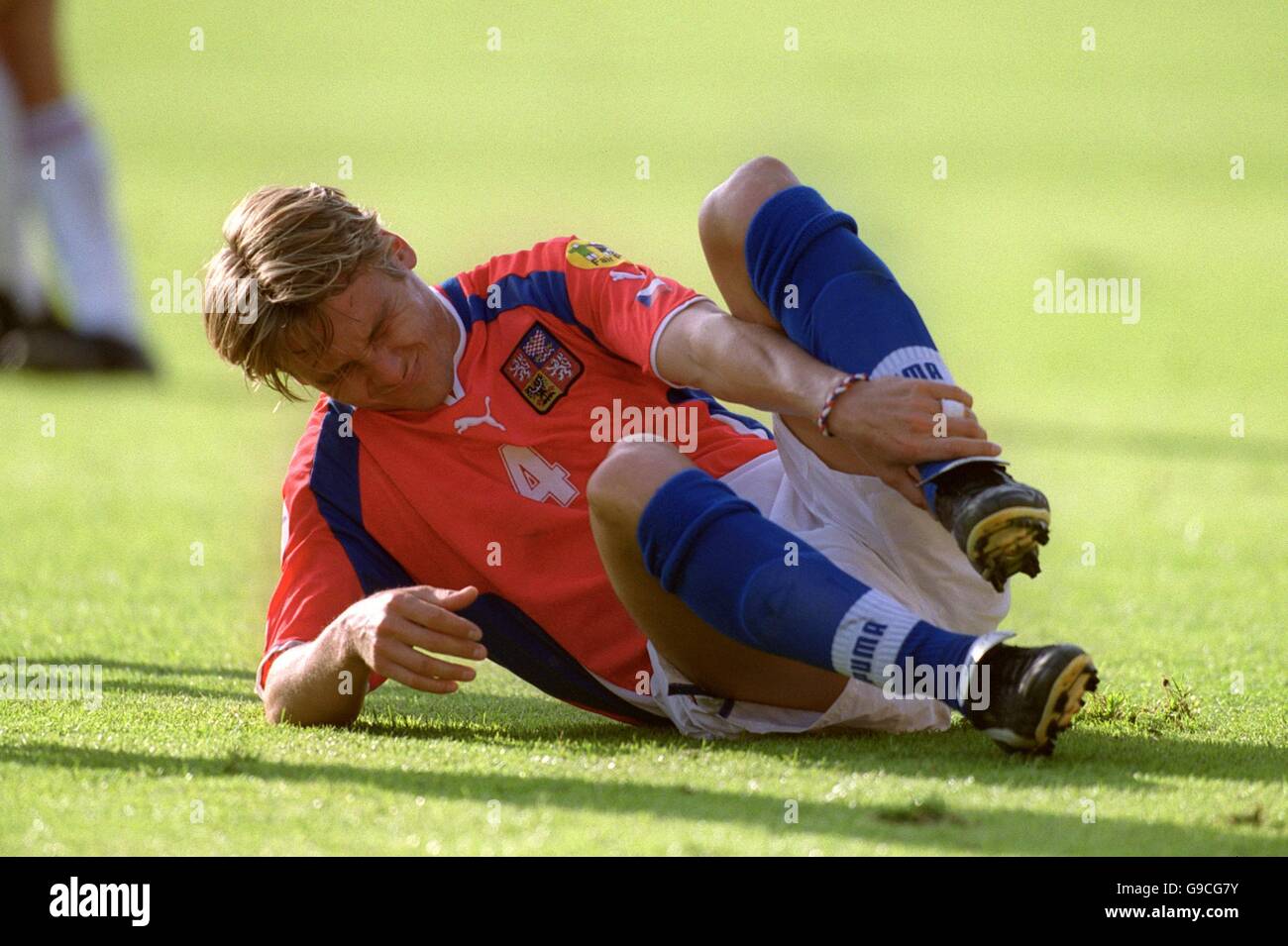 Soccer - Euro 2000 - Group D - Czech Republic v France Stock Photo