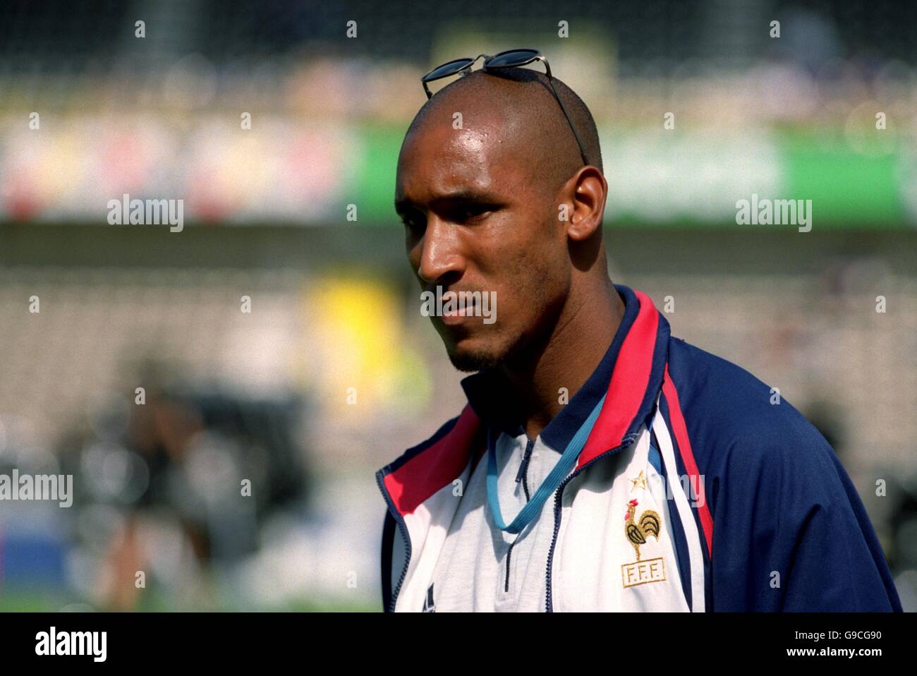 Soccer - Euro 2000 - Group D - Czech Republic v France. France's Nicolas Anelka before the game Stock Photo