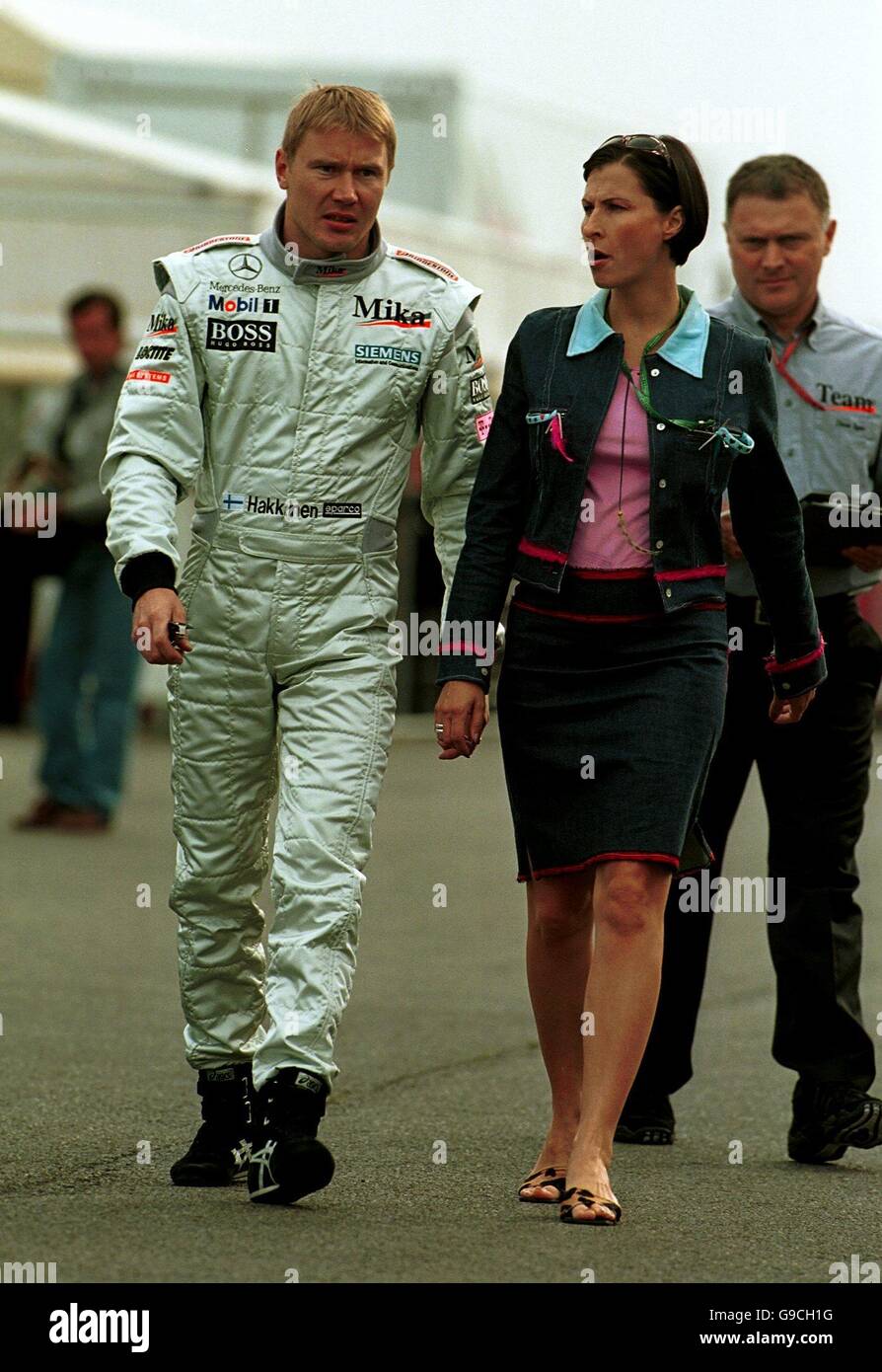 Mika hakkinen and his wife hi-res stock photography and images - Alamy