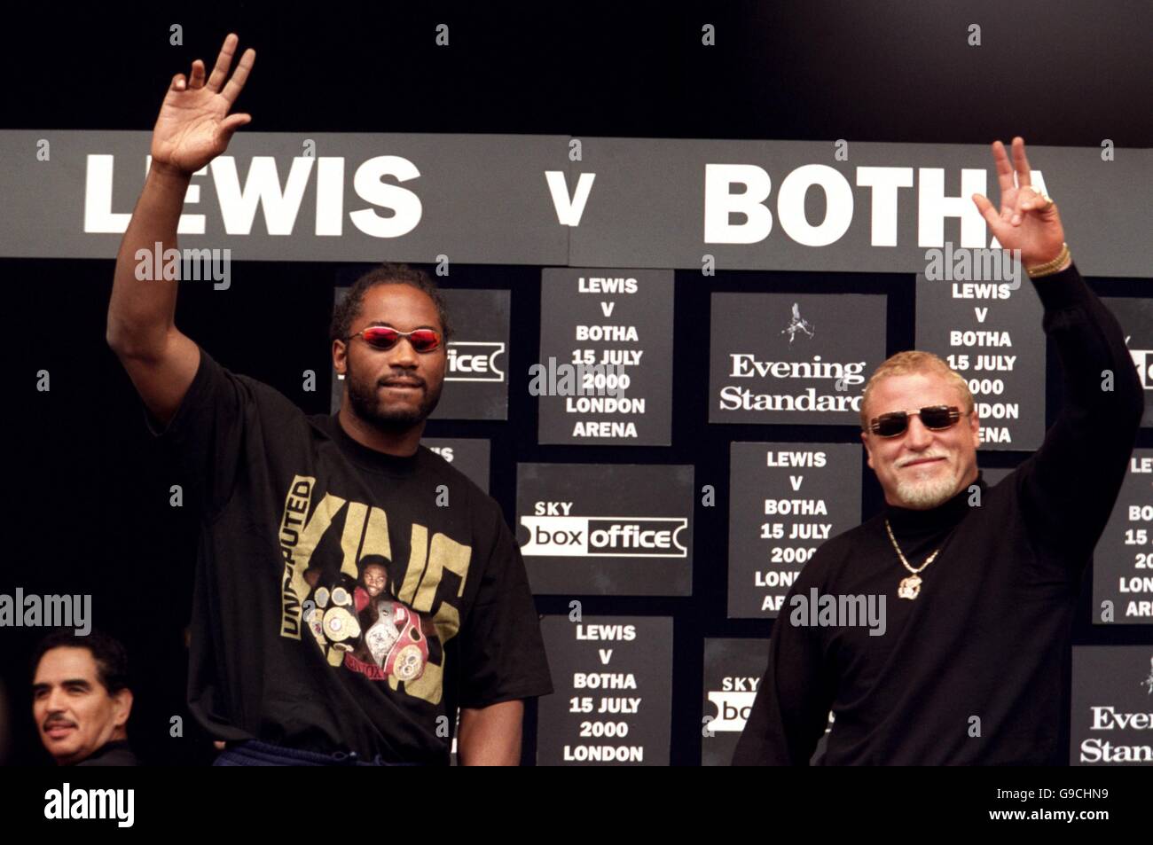 Boxing - World Heavyweight Championship - Lennox Lewis v Francois Botha - Weigh In Stock Photo