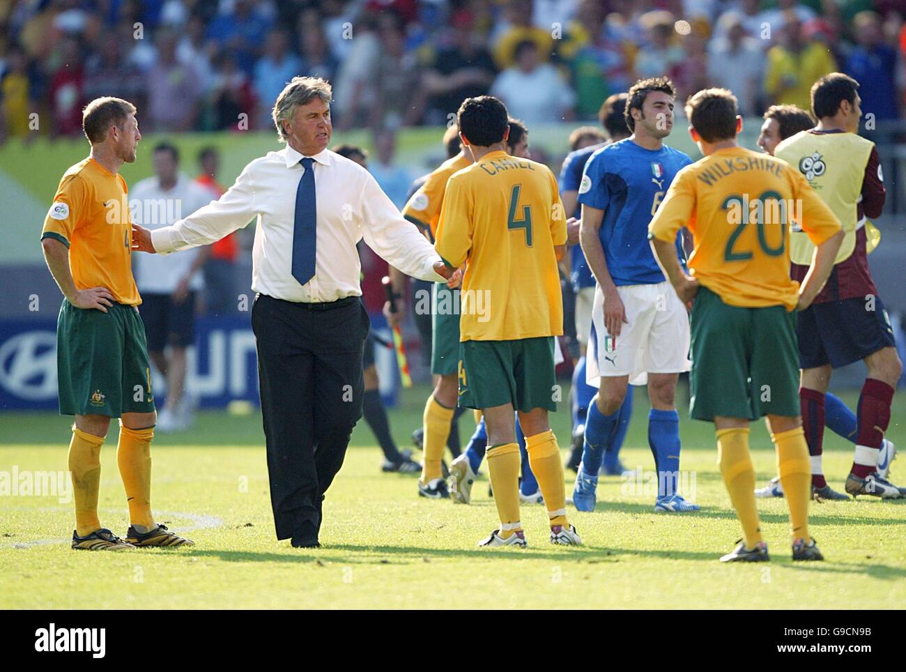 Soccer - 2006 FIFA World Cup Germany - Second Round - Italy v Australia - Fritz-Walter-Stadion Stock Photo