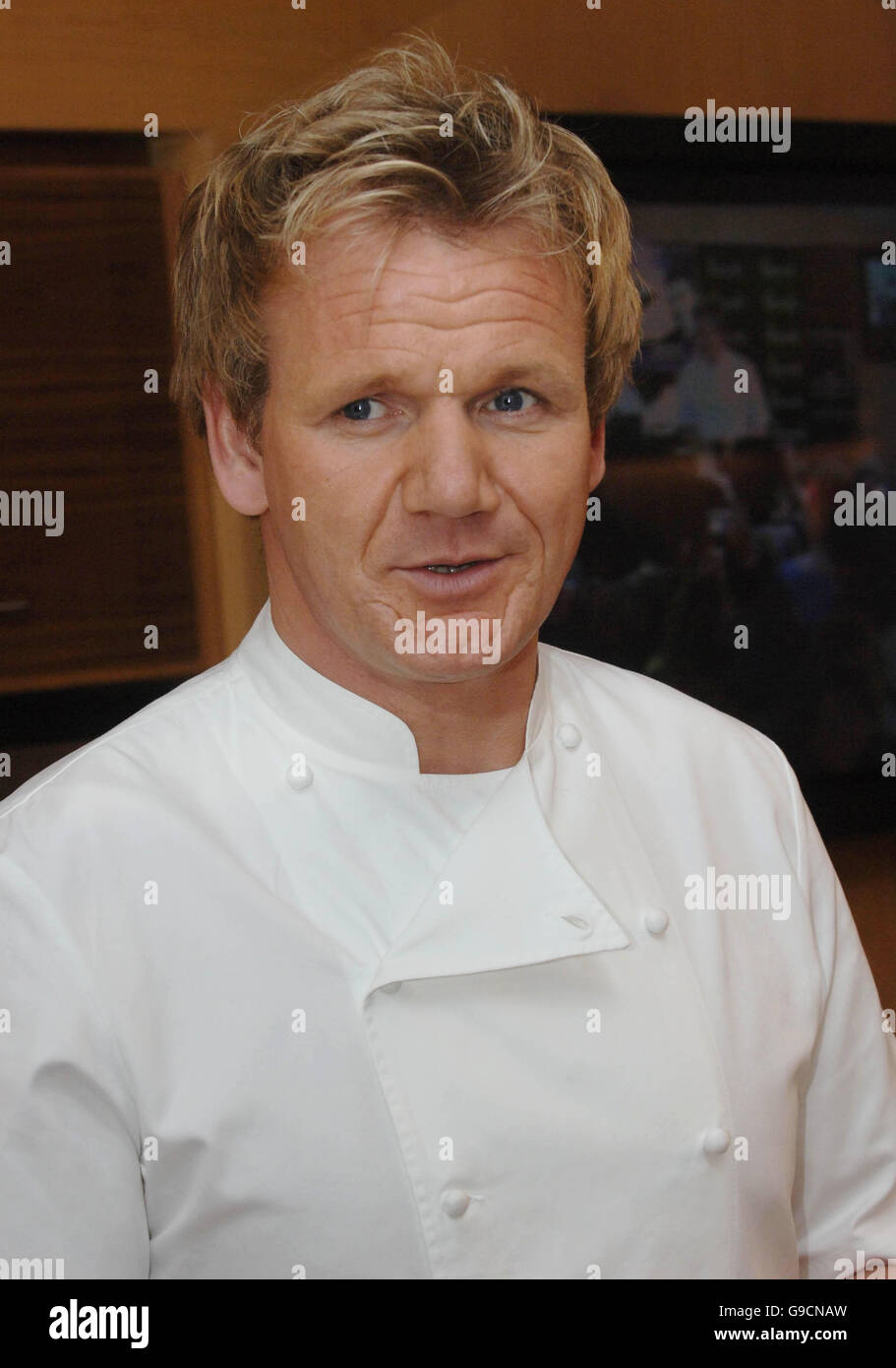 Gordon ramsay launches his Royal Doulton range of kitchen ware Stock