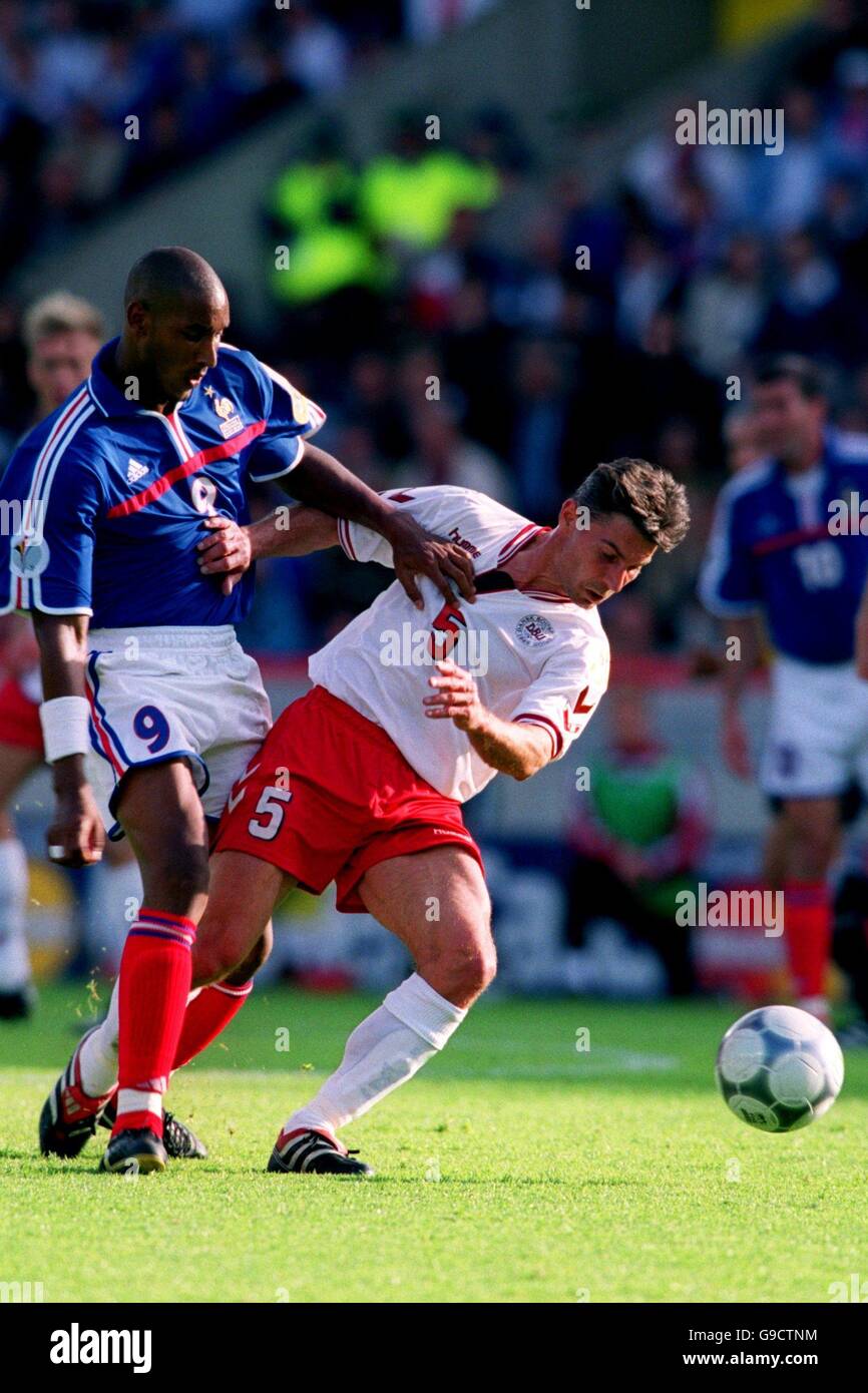 Soccer Euro 2000 Group D France V Denmark Stock Photo Alamy